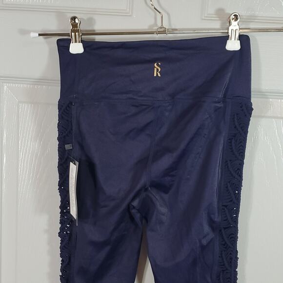 Style Reform Gypsie Macrame Leggings in Purple/Indigo/Blue SZ S - Picture 6 of 8